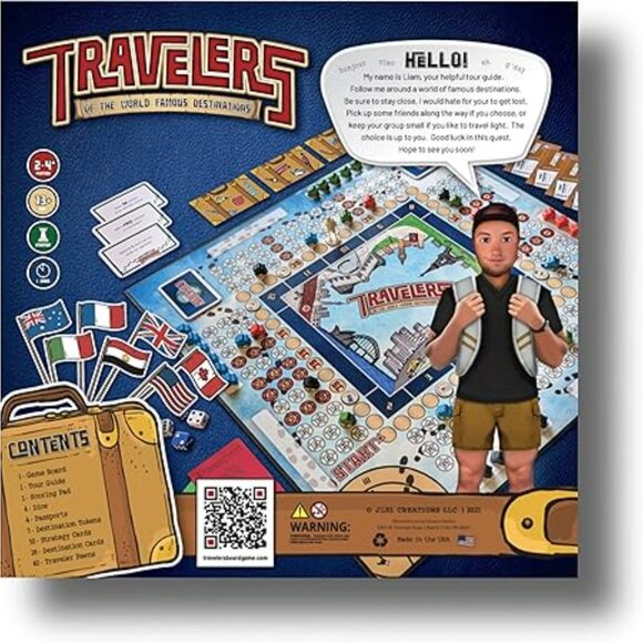 Travelers of the World Famous Destinations Board Game. New. Sealed in box. - Picture 6 of 6